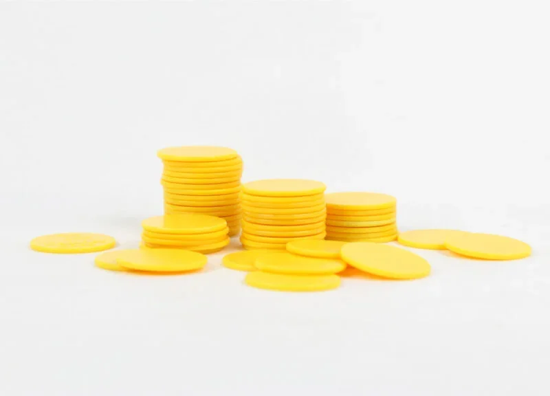 plastic coins
