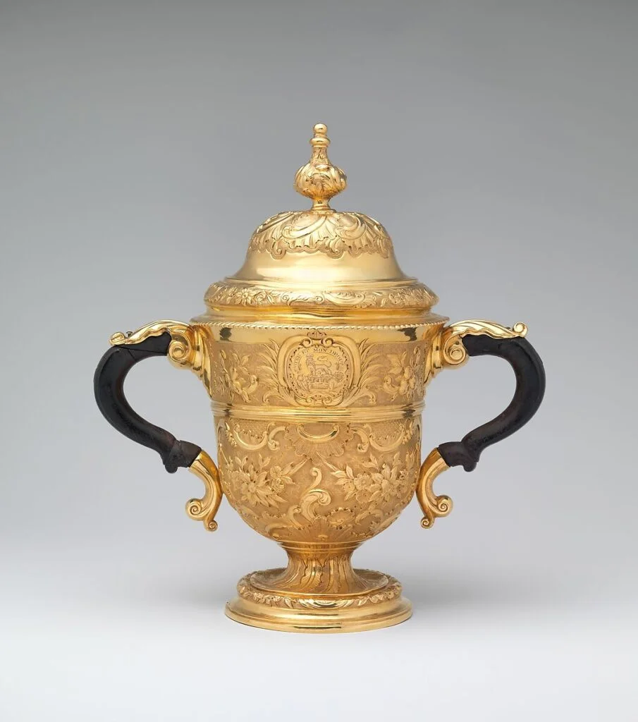 two handled cup