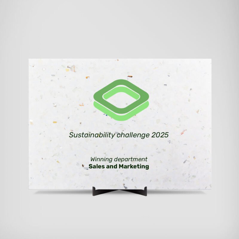 Upstream Canvas Award Plaque Snowfall Landscape Studio
