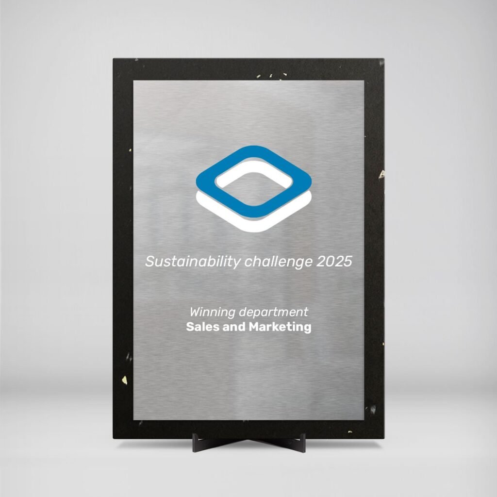 Upstream Alloy | Award Plaque | Dark Galaxy | Cloud Silver