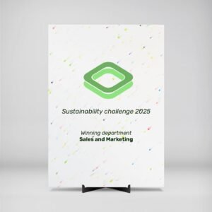 Upstream Canvas | Award Plaque | Cool Confetti