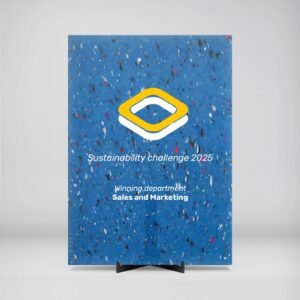 Upstream Canvas | Award Plaque | Deep Blue