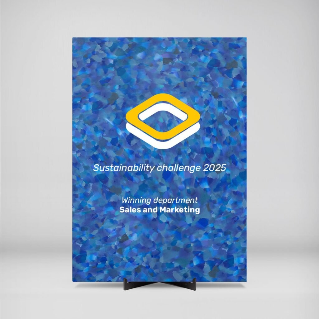 Upstream Canvas | Award Plaque | Santorini