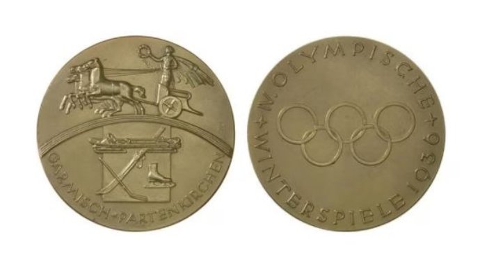 2026 Winter Olympic medals: Milan Cortina design and the history of Olympic awards 6 Olympic award Garmisch Partenkiurchen 1936