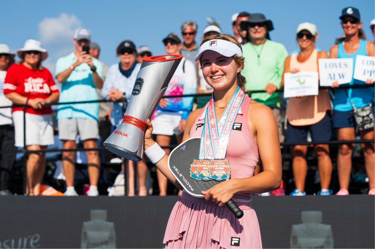 A sustainable pickleball trophy: the Veolia Atlanta Pickleball Championships 2025 4 Pickleball champion 1