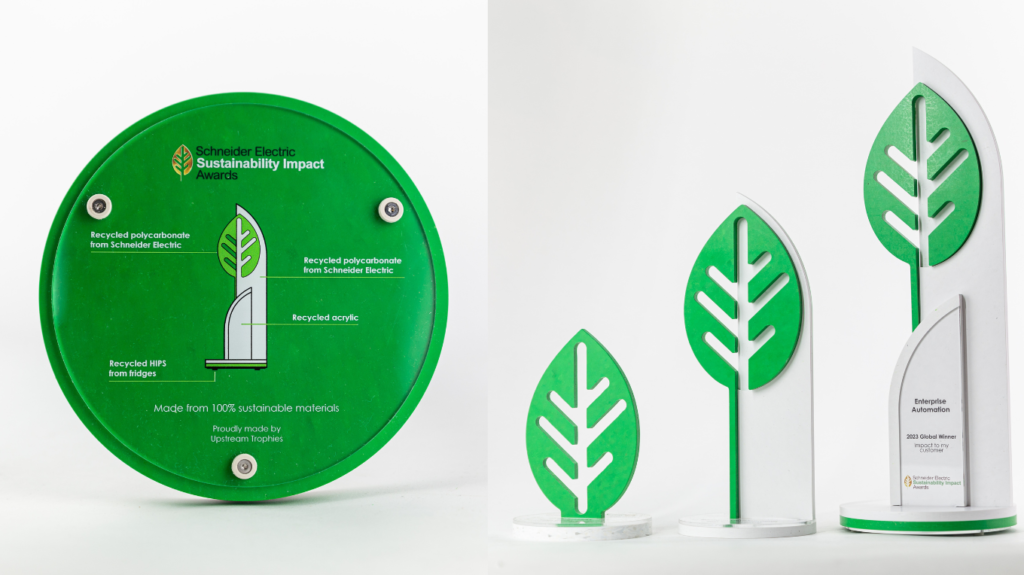 Fouten om te vermijden bij het ontwerpen van een trofee voor je evenement 4 Trofee ontworpen uit bedrijfsafval